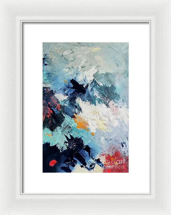 Abstract Mountains 3 - Framed Print