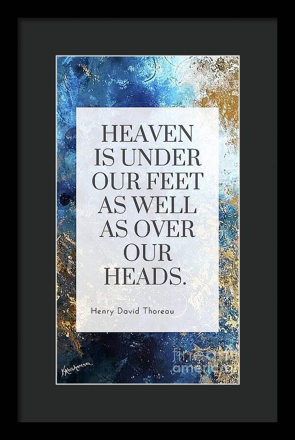 Celestial Currents Inspiration - Framed Print