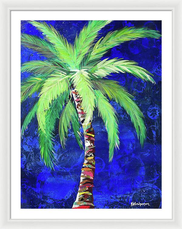 Cobalt Blue Palm II - Framed Print