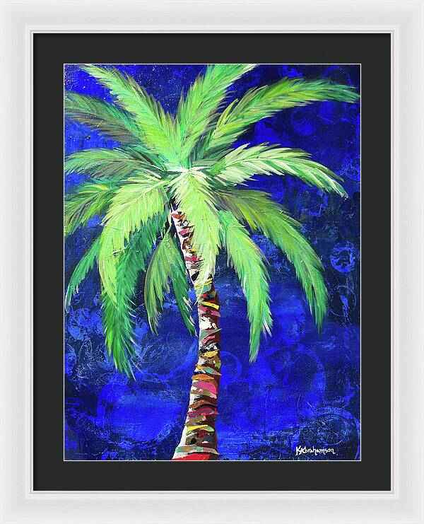 Cobalt Blue Palm II - Framed Print