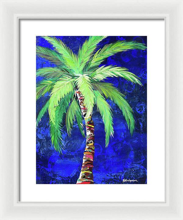 Cobalt Blue Palm II - Framed Print