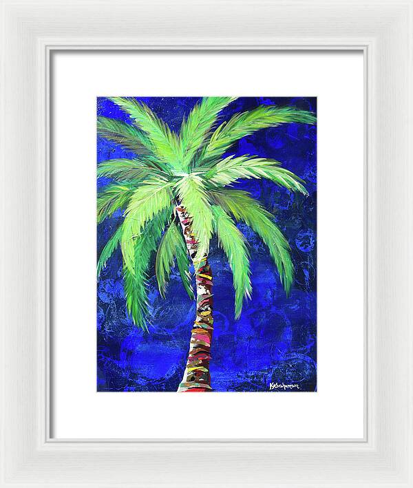 Cobalt Blue Palm II - Framed Print