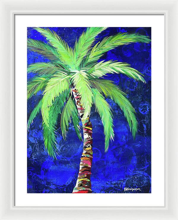 Cobalt Blue Palm II - Framed Print