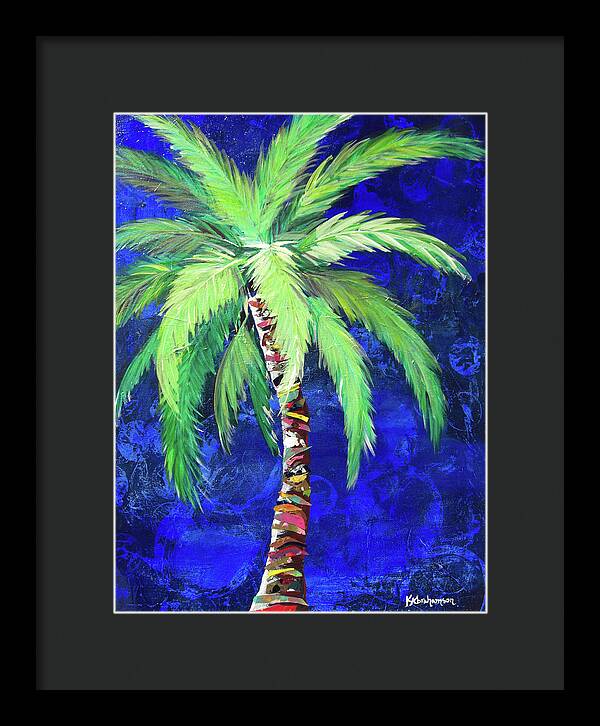Cobalt Blue Palm II - Framed Print