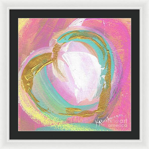 Heart Echo Love 2021 4 - Framed Print