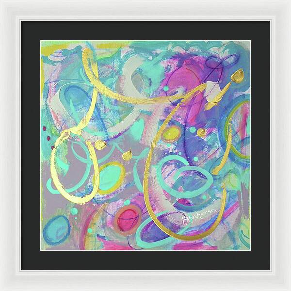 Live Colorfully 1 - Framed Print