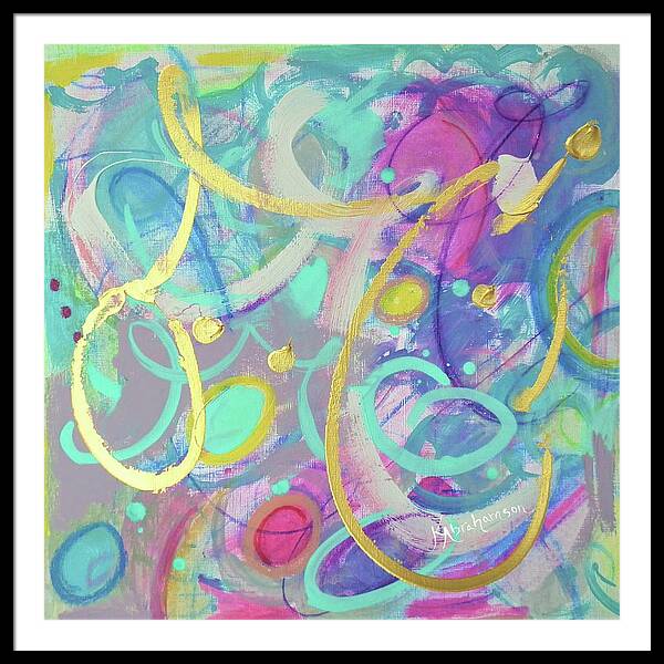 Live Colorfully 1 - Framed Print