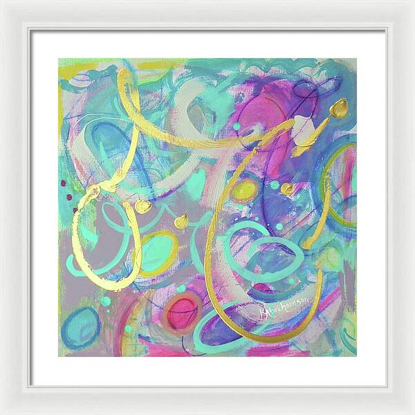 Live Colorfully 1 - Framed Print