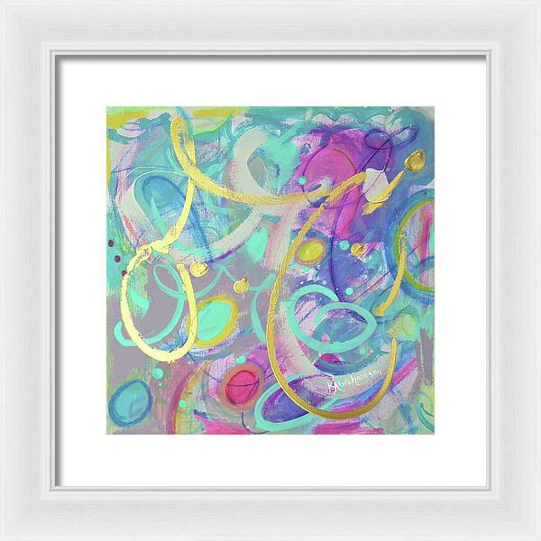 Live Colorfully 1 - Framed Print