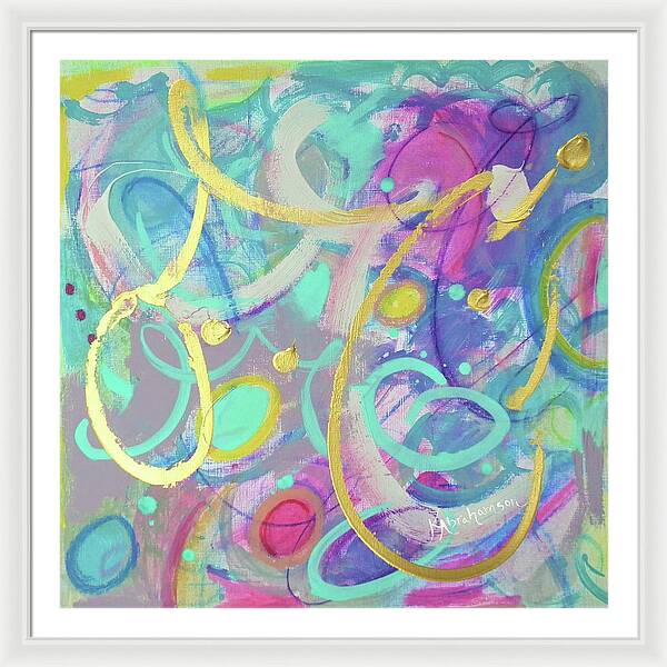 Live Colorfully 1 - Framed Print