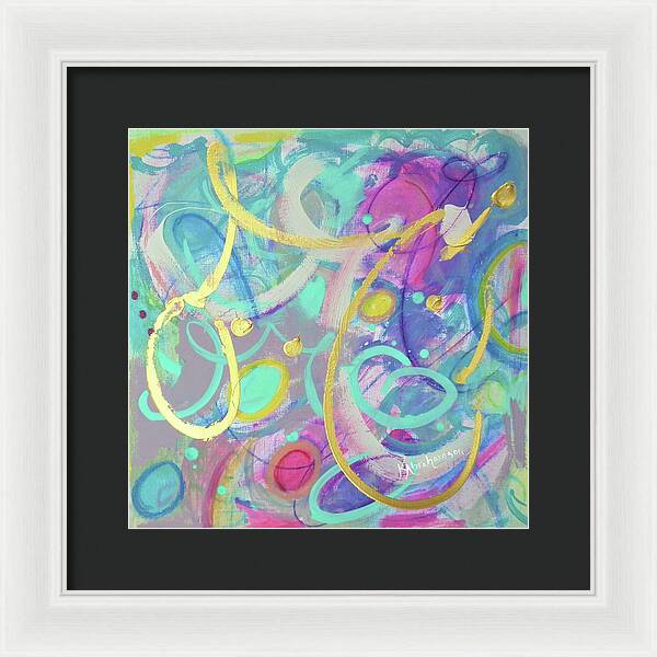 Live Colorfully 1 - Framed Print