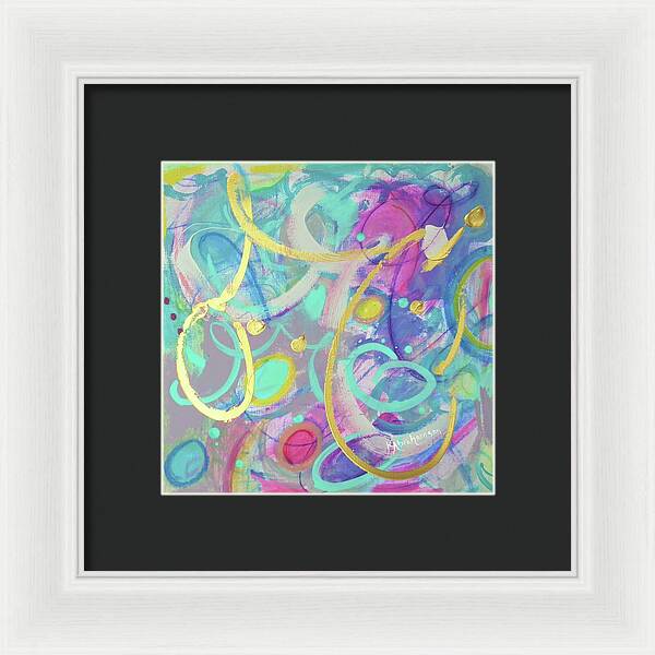 Live Colorfully 1 - Framed Print