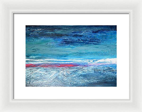 Magnificent Morning Abstract Seascape - Framed Print