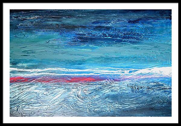 Magnificent Morning Abstract Seascape - Framed Print