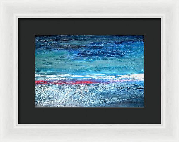 Magnificent Morning Abstract Seascape - Framed Print