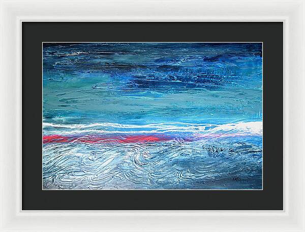 Magnificent Morning Abstract Seascape - Framed Print