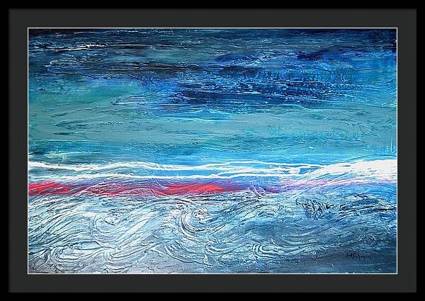 Magnificent Morning Abstract Seascape - Framed Print