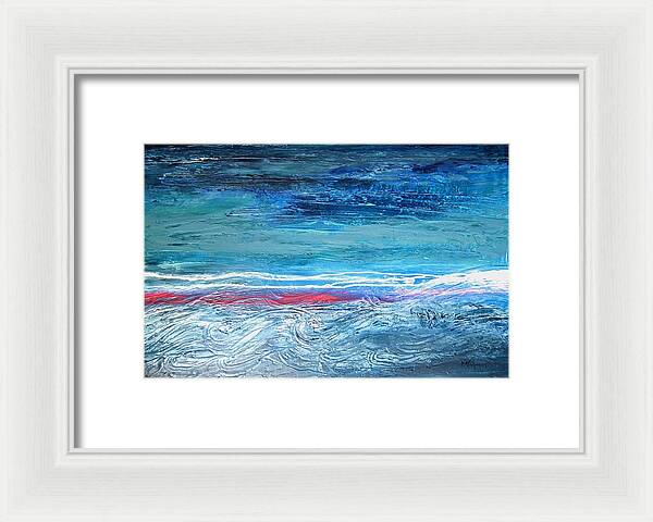 Magnificent Morning Abstract Seascape - Framed Print