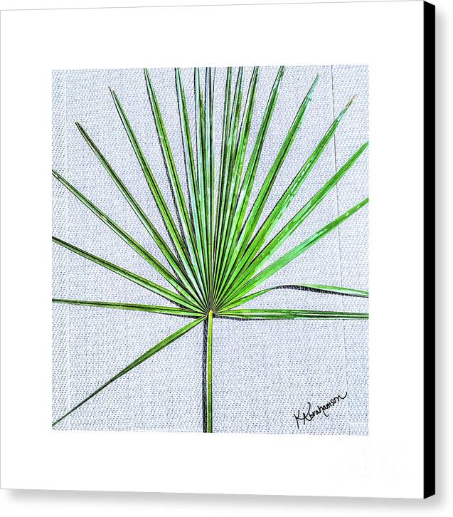 Palm frond 1 - Canvas Print