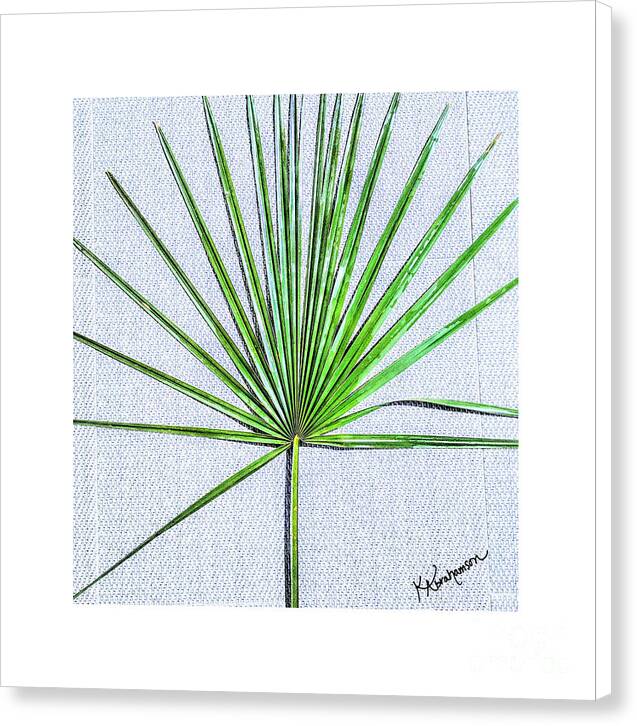 Palm frond 1 - Canvas Print