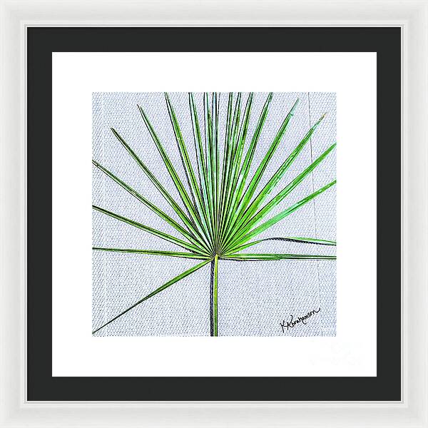 Palm frond 1 - Framed Print