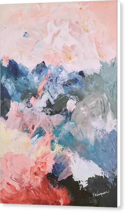 Pastel Mountains 1 - Canvas Print