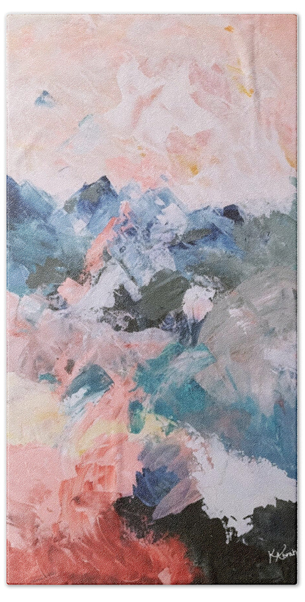 Pastel Mountains 1 - Bath Towel