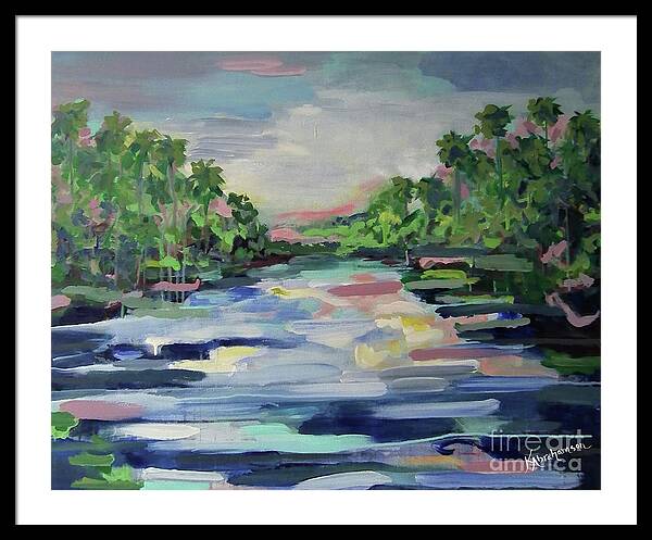 River Reflections Horizon - Framed Print