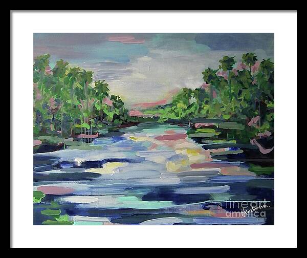 River Reflections Horizon - Framed Print