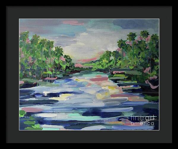 River Reflections Horizon - Framed Print