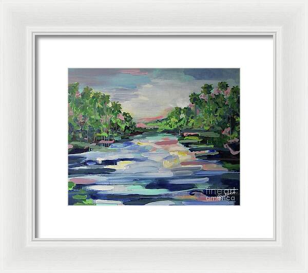 River Reflections Horizon - Framed Print