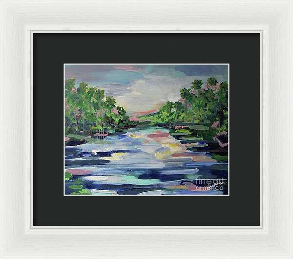 River Reflections Horizon - Framed Print