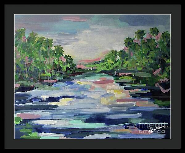 River Reflections Horizon - Framed Print