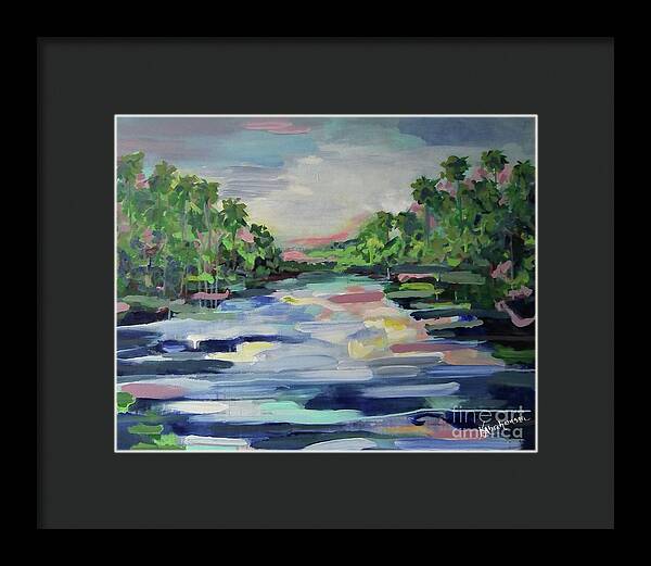 River Reflections Horizon - Framed Print
