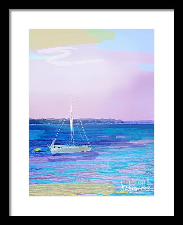 St. John's Sailboat 1 - Framed Print