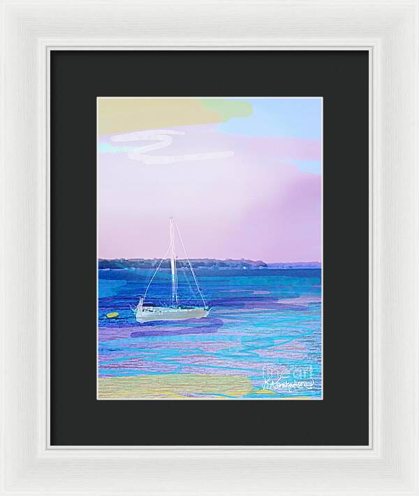 St. John's Sailboat 1 - Framed Print
