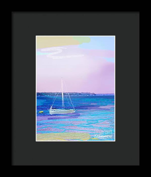 St. John's Sailboat 1 - Framed Print