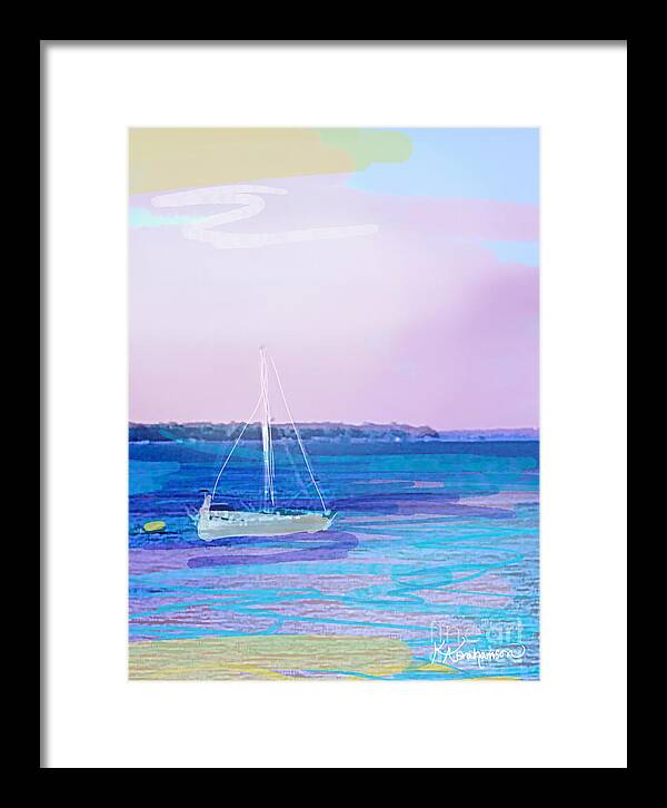 St. John's Sailboat 1 - Framed Print