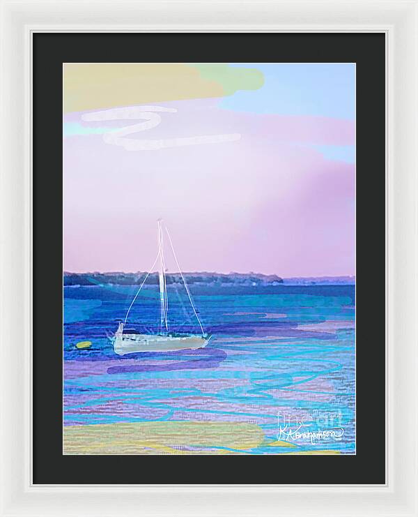 St. John's Sailboat 1 - Framed Print