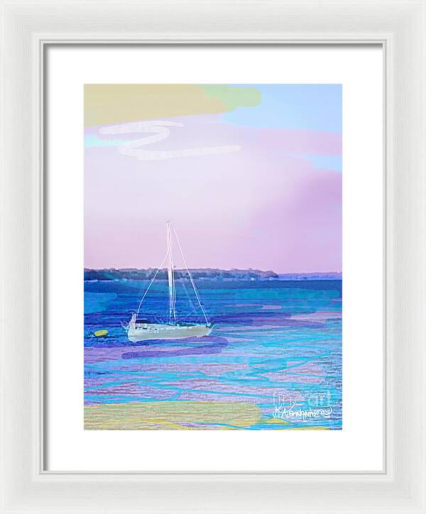 St. John's Sailboat 1 - Framed Print