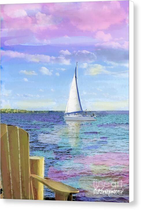 St. John's Sailboat 2 - Canvas Print