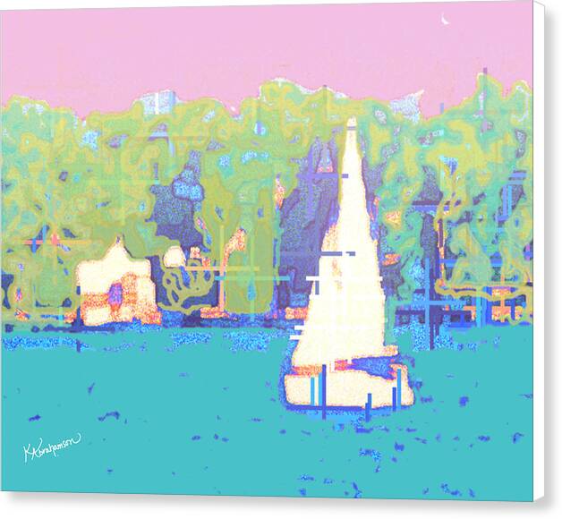 St. John's Sailboat 4 - Canvas Print