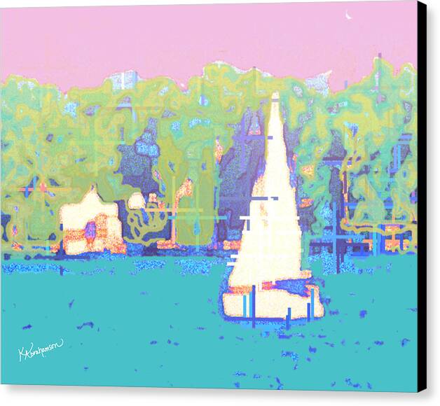 St. John's Sailboat 4 - Canvas Print