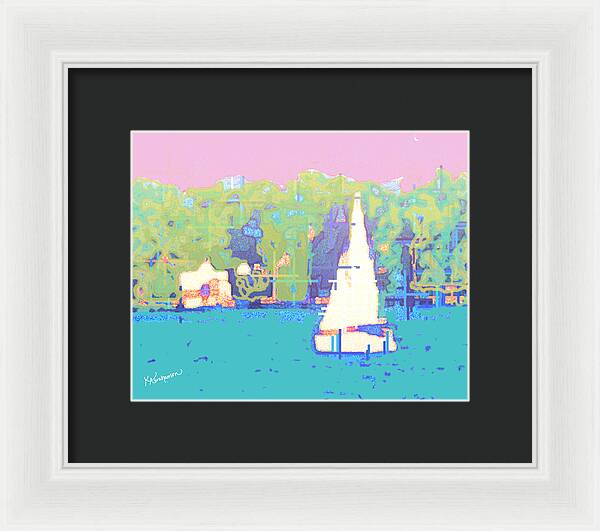 St. John's Sailboat 4 - Framed Print