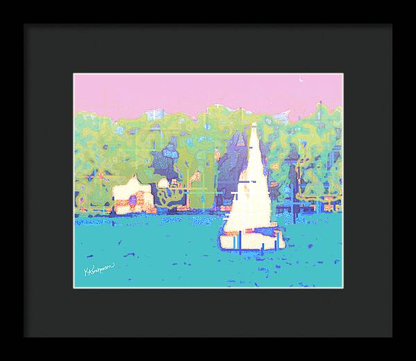 St. John's Sailboat 4 - Framed Print