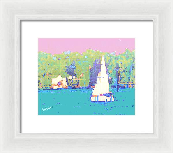 St. John's Sailboat 4 - Framed Print