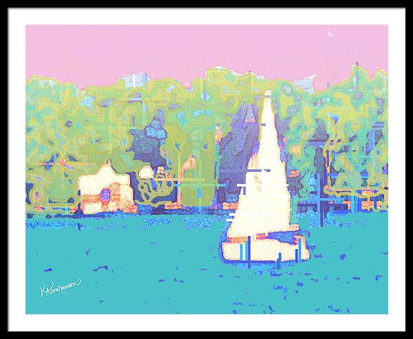 St. John's Sailboat 4 - Framed Print