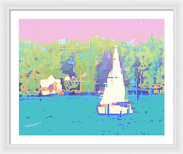 St. John's Sailboat 4 - Framed Print