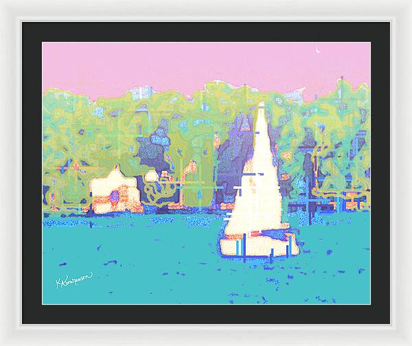 St. John's Sailboat 4 - Framed Print