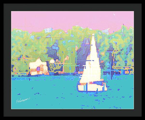 St. John's Sailboat 4 - Framed Print